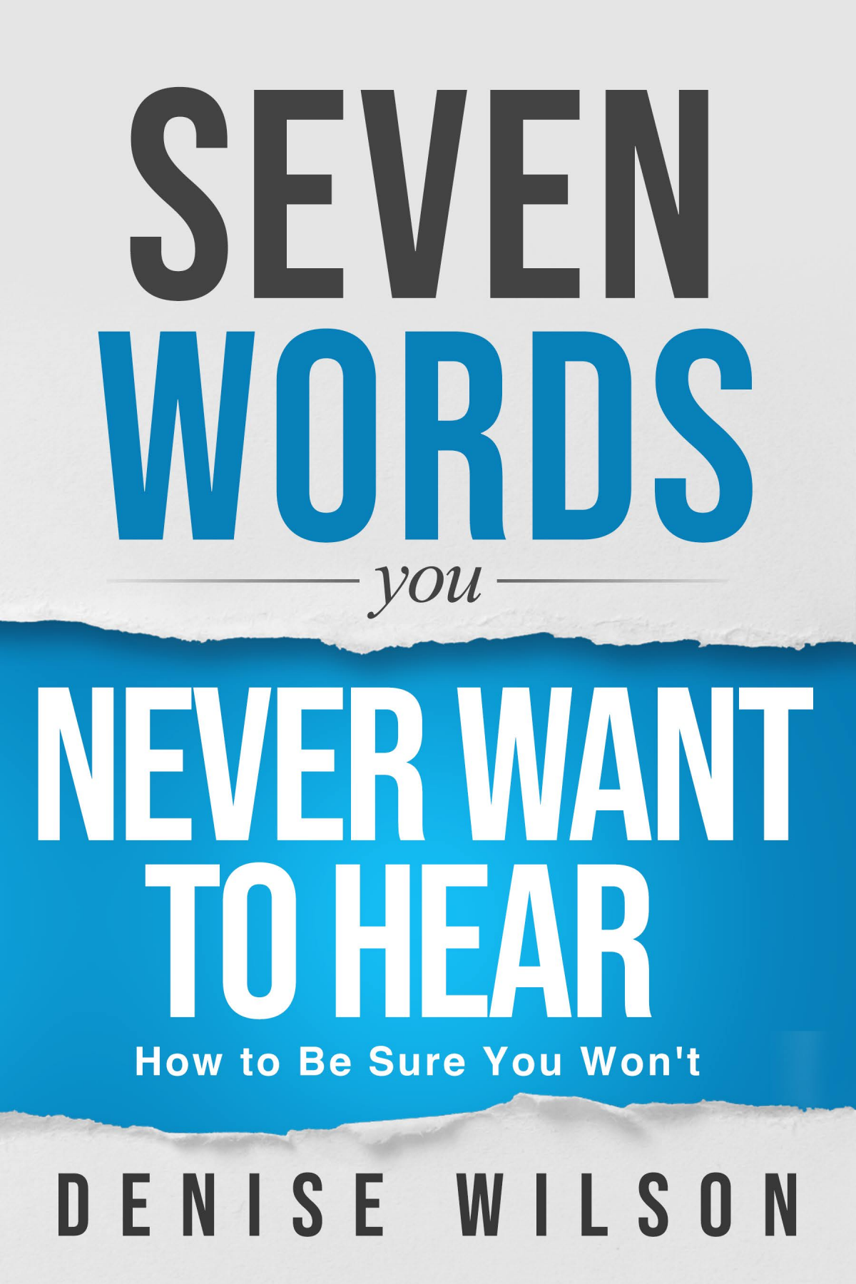 Seven Words front cover