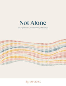 Not Alone: past experiences | present suffering | future hope by Renae Kitchin
